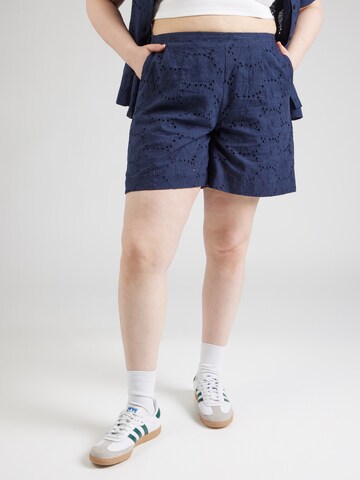 Vero Moda Curve Regular Pants 'VMCHAY' in Blue: front
