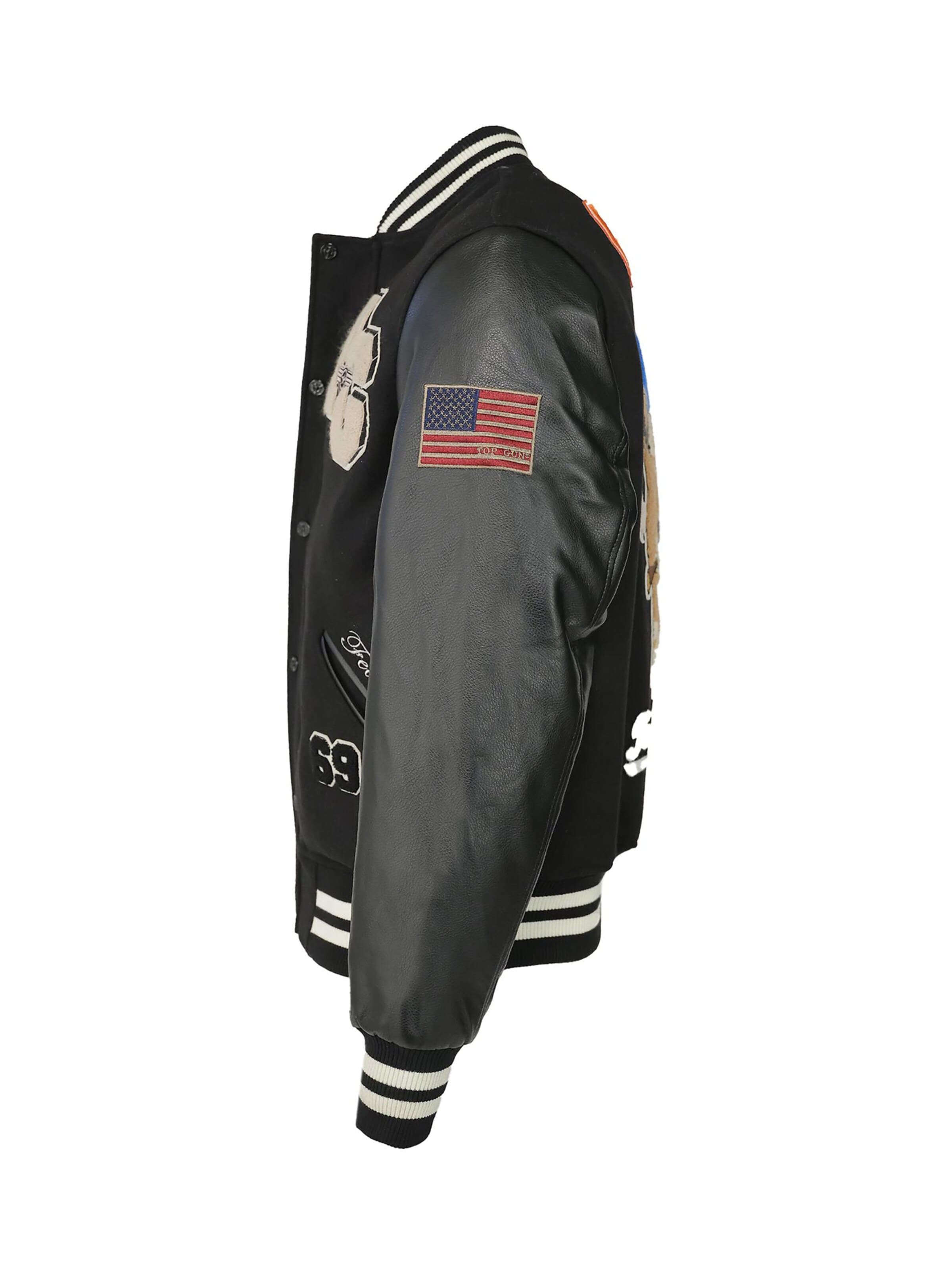 TOP GUN Winter Jacket 'TGJ-2249' in Black