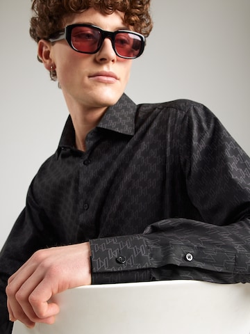 Regular fit Cămașă de la Karl Lagerfeld pe negru