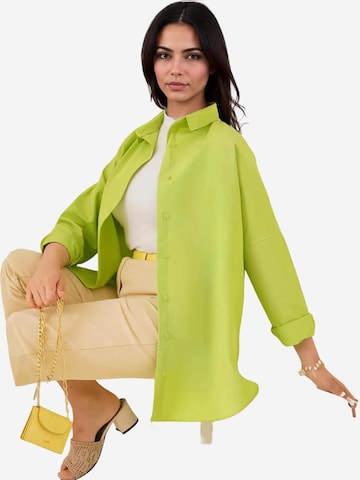 Bigdart - Blusa 'Hemden' em verde: frente
