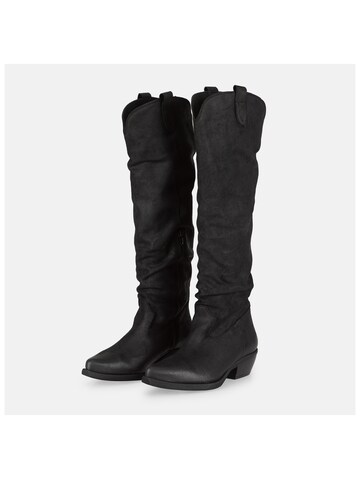 Felmini Wide Fit Cowboy Boots 'El Paso W041' in Black