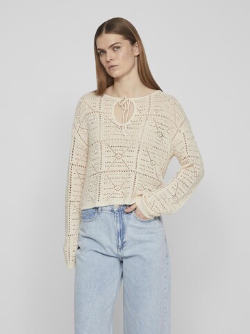 VILA Sweater in Beige: front