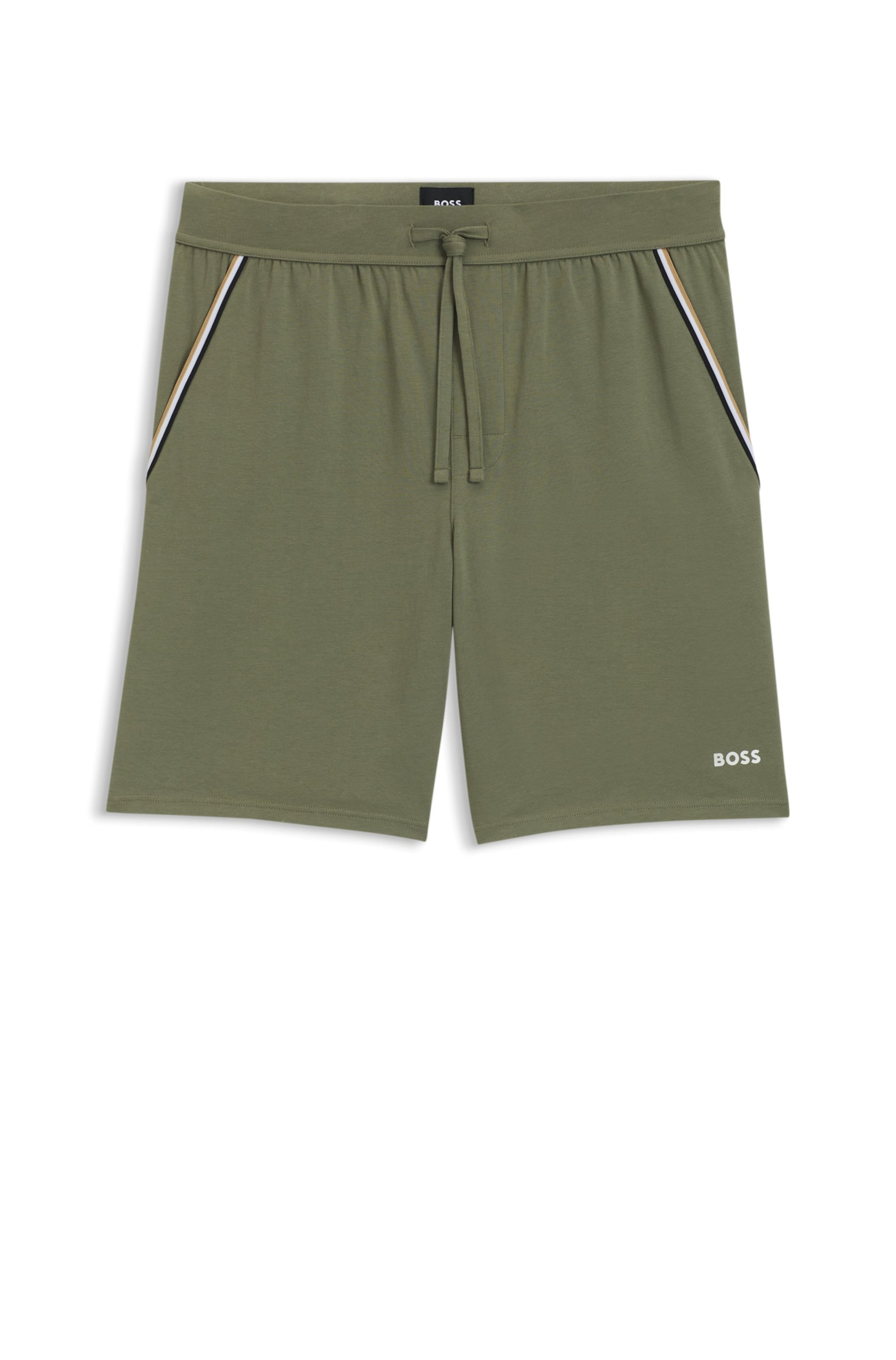 BOSS Pajama Pants in Green: front