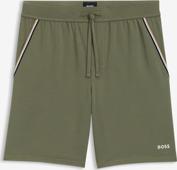 BOSS Pajama Pants in Green: front