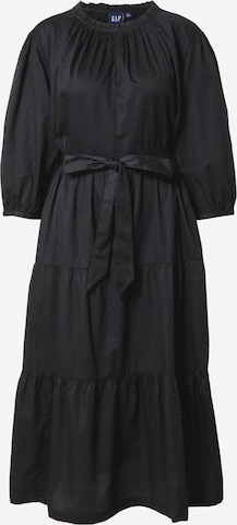 GAP Sukienka 'TIERED' w kolorze czarny: przód