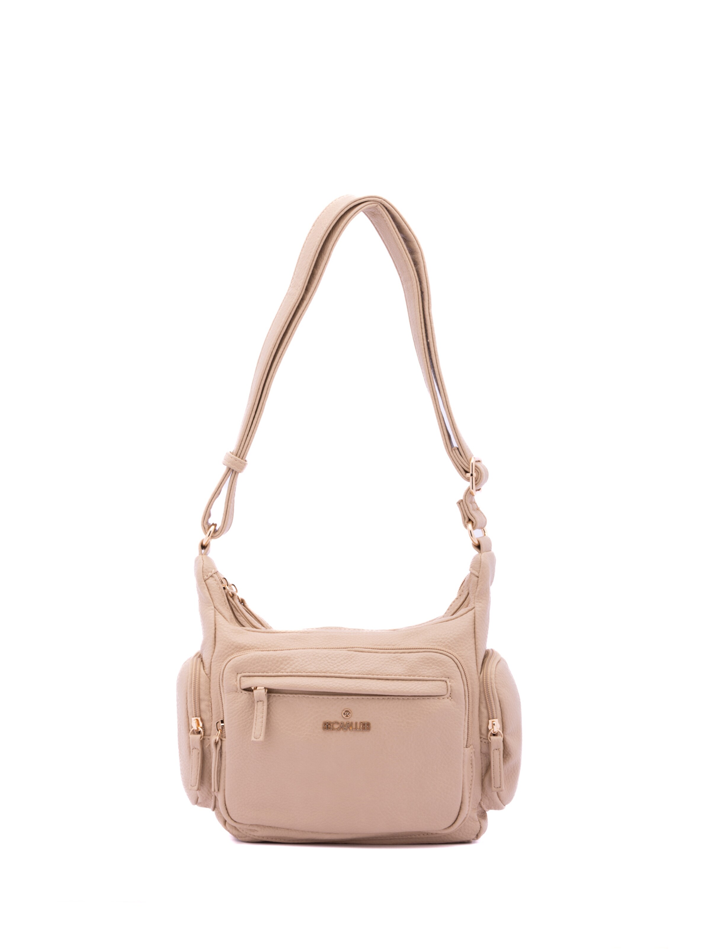 Borsa a spalla 'Borsa a Spalla Donna B Cavalli Ecopelle Zip' di B. Cavalli in beige: frontale