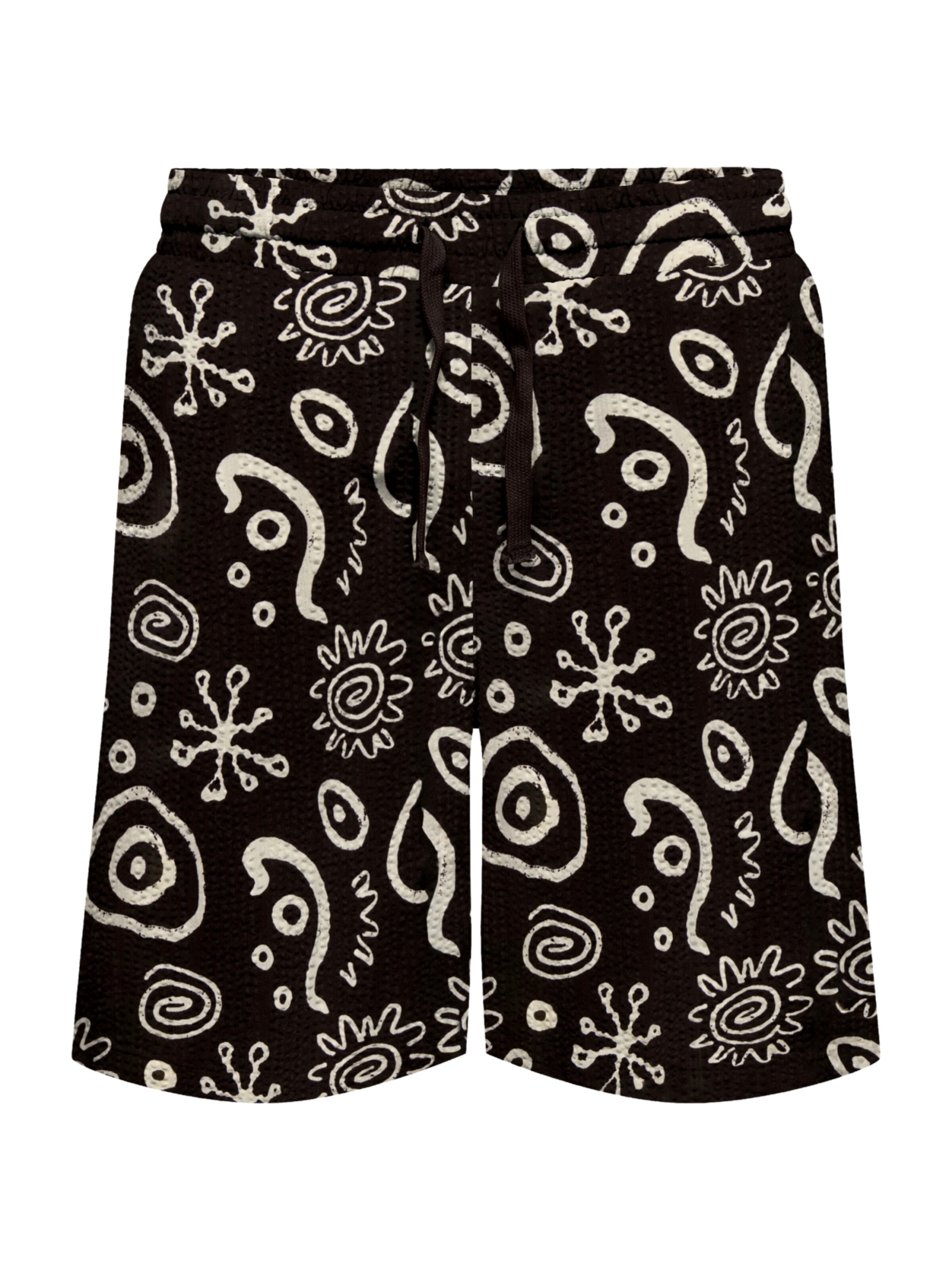 Only & Sons Broek 'Cruz Seersucker' in Zwart: voorkant