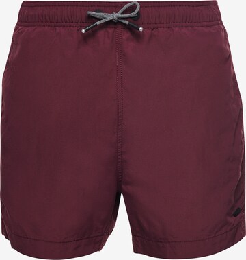 Superdry Badeshorts in Rot: predná strana