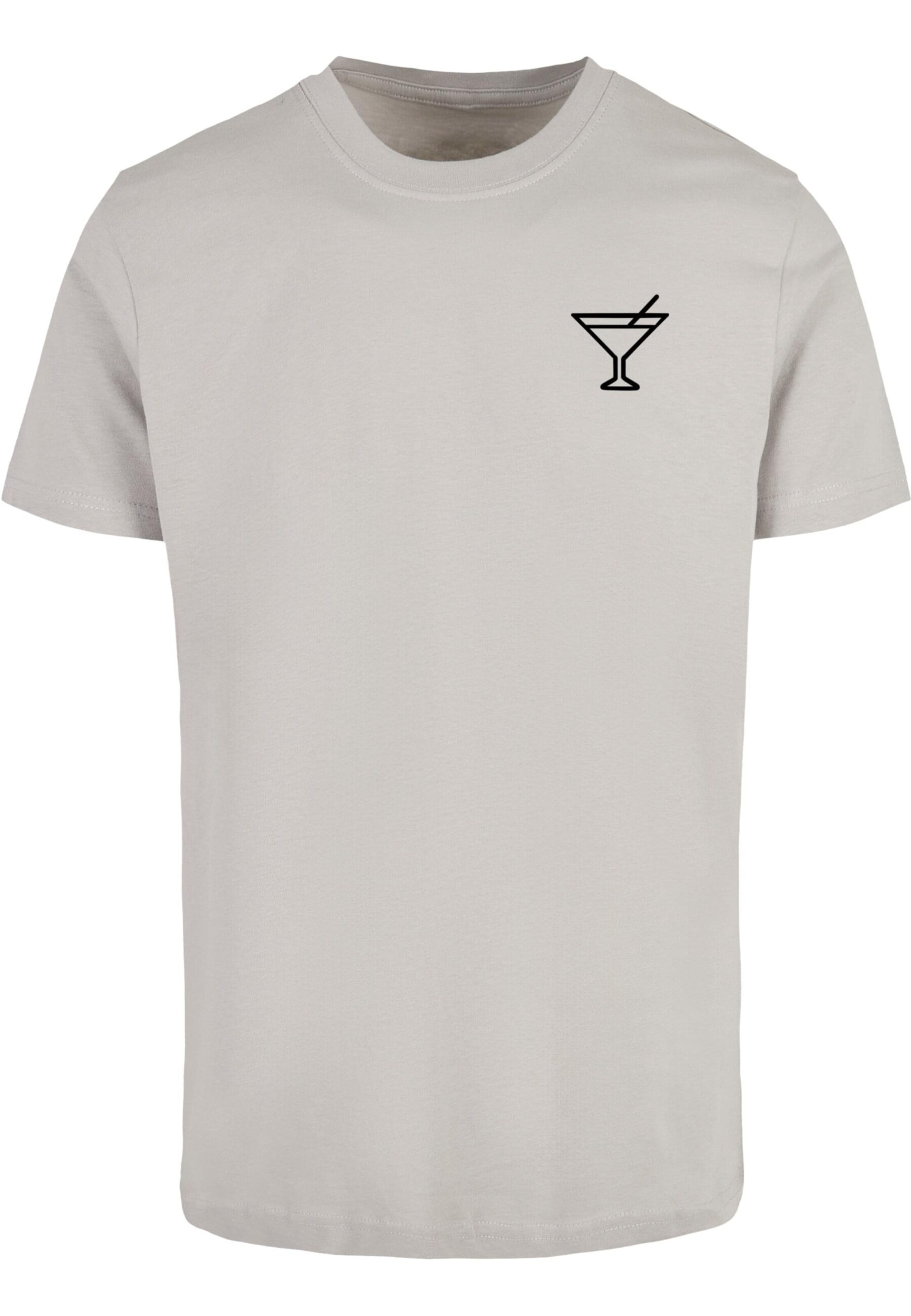 Maglietta 'Summer - Cocktail' di Merchcode in grigio: frontale