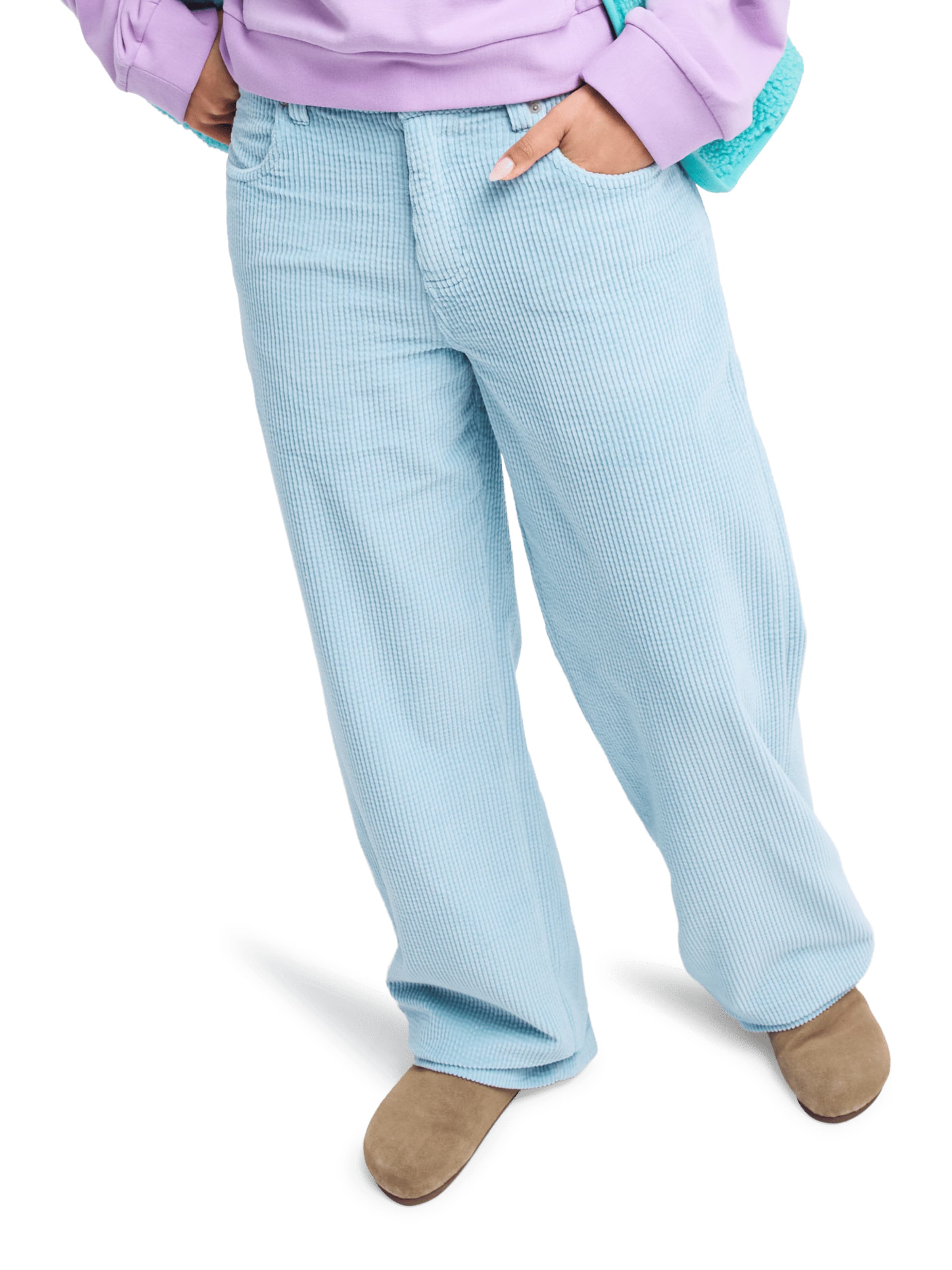 ROXY Wide Leg Hose 'Dawn Patrol' in Blau: Vorderseite