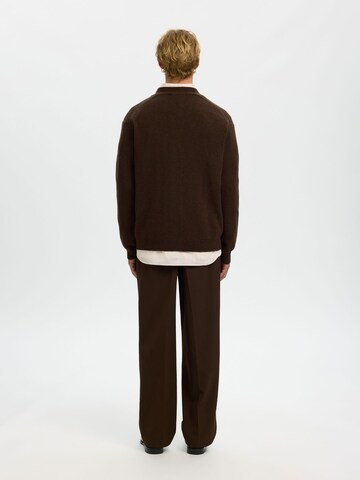 Vestes en maille SELECTED en marron