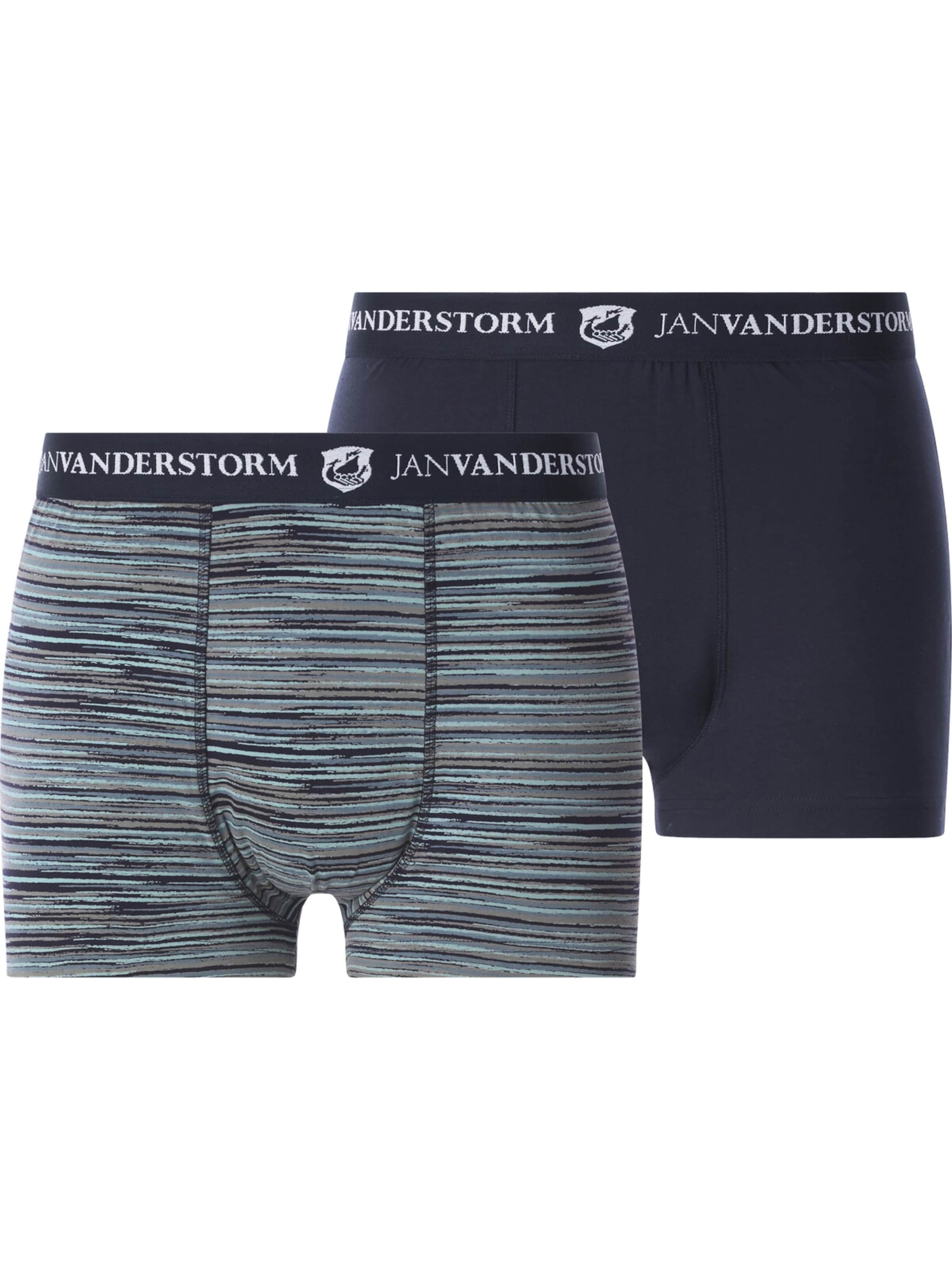 Jan Vanderstorm Boxer shorts ' Runeborg ' in Blue: front
