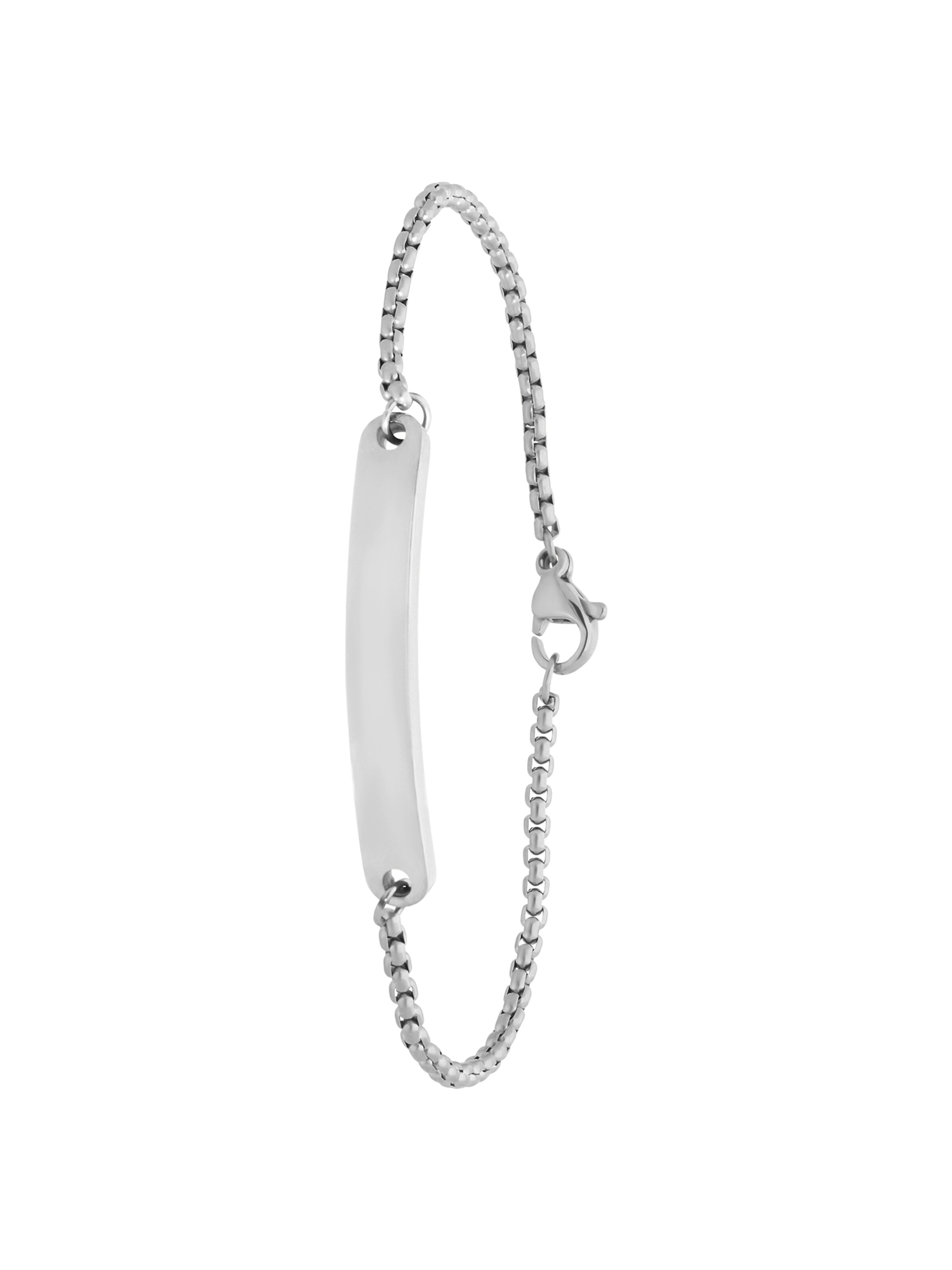 Lucardi Armband 'Modern' in Silber: Vorderseite