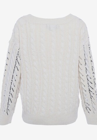 Pull-over faina en blanc