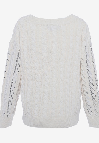 Pull-over faina en blanc