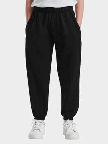 regular Pantaloni 'Sweatpants with cuffs for kids' di FRUIT OF THE LOOM in nero
