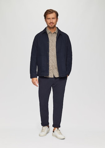 s.Oliver Slim fit Overhemd in Beige