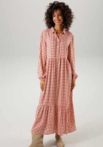 Aniston CASUAL Shirt Dress in Red: front