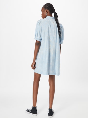 ICHI Shirt Dress in Blue