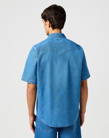 WRANGLER Regular Fit Hemd in Blau