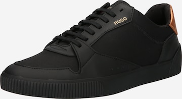 Baskets basses HUGO Red en noir : devant