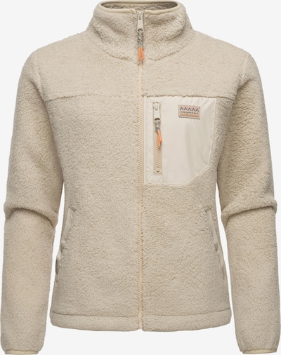 Jachetă  fleece 'Alaris' Ragwear pe bej / alb kitt / albastru marin / portocaliu, Vizualizare produs