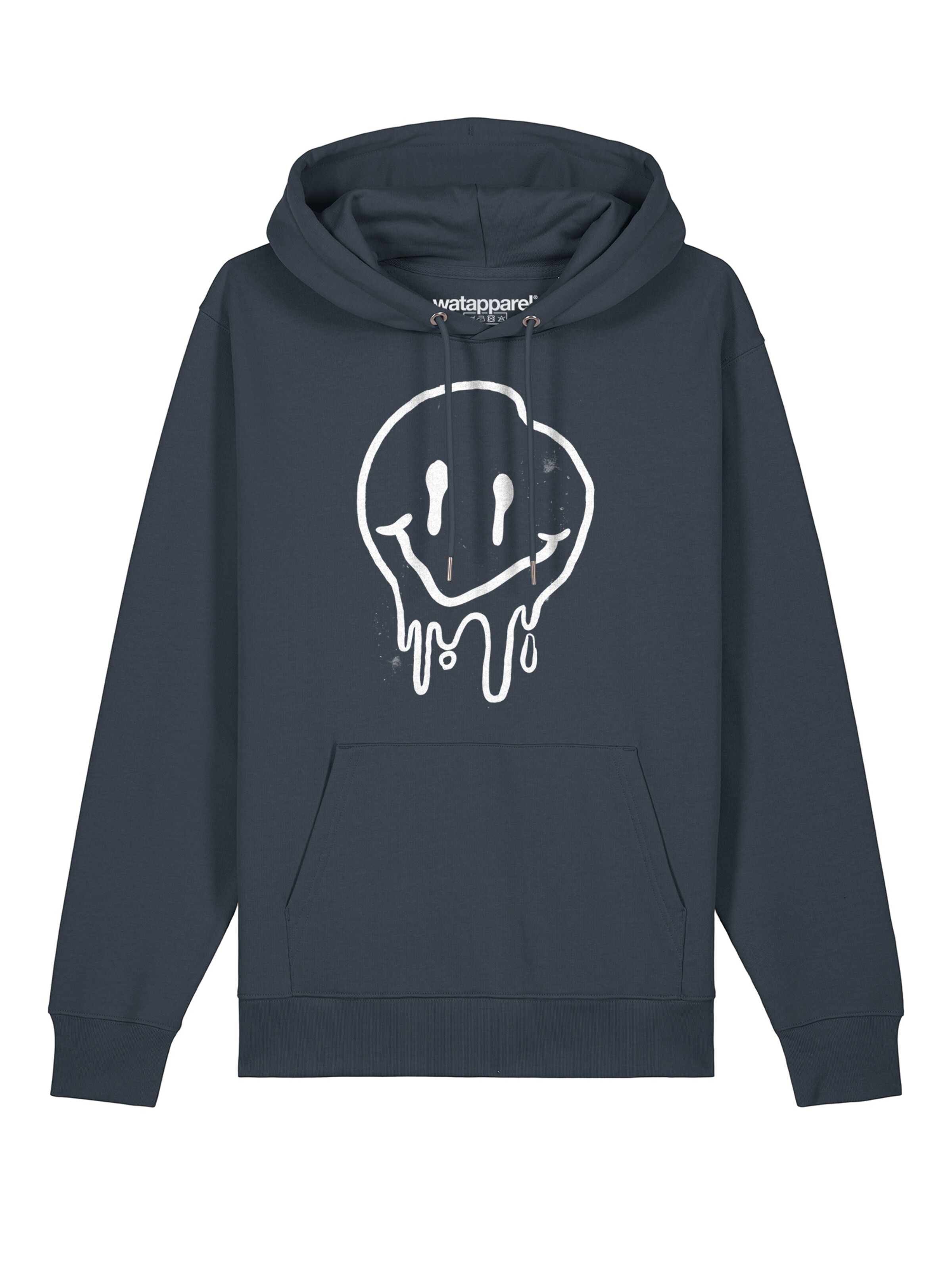 Sweat-shirt 'Smiley' Watapparel en gris : devant