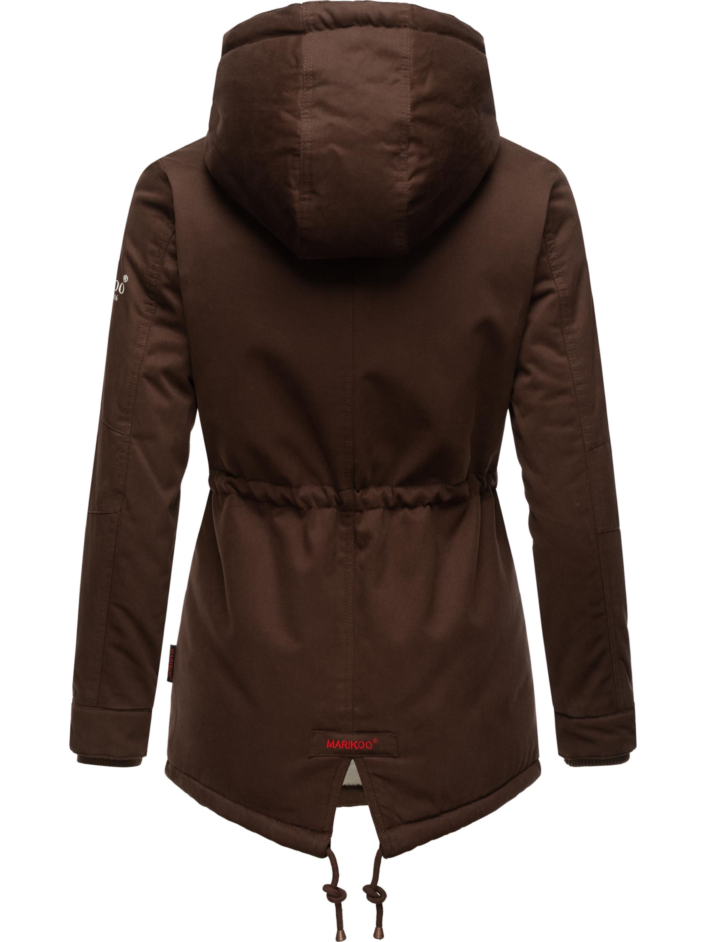 MARIKOO Winter parka 'Manolya' in Brown