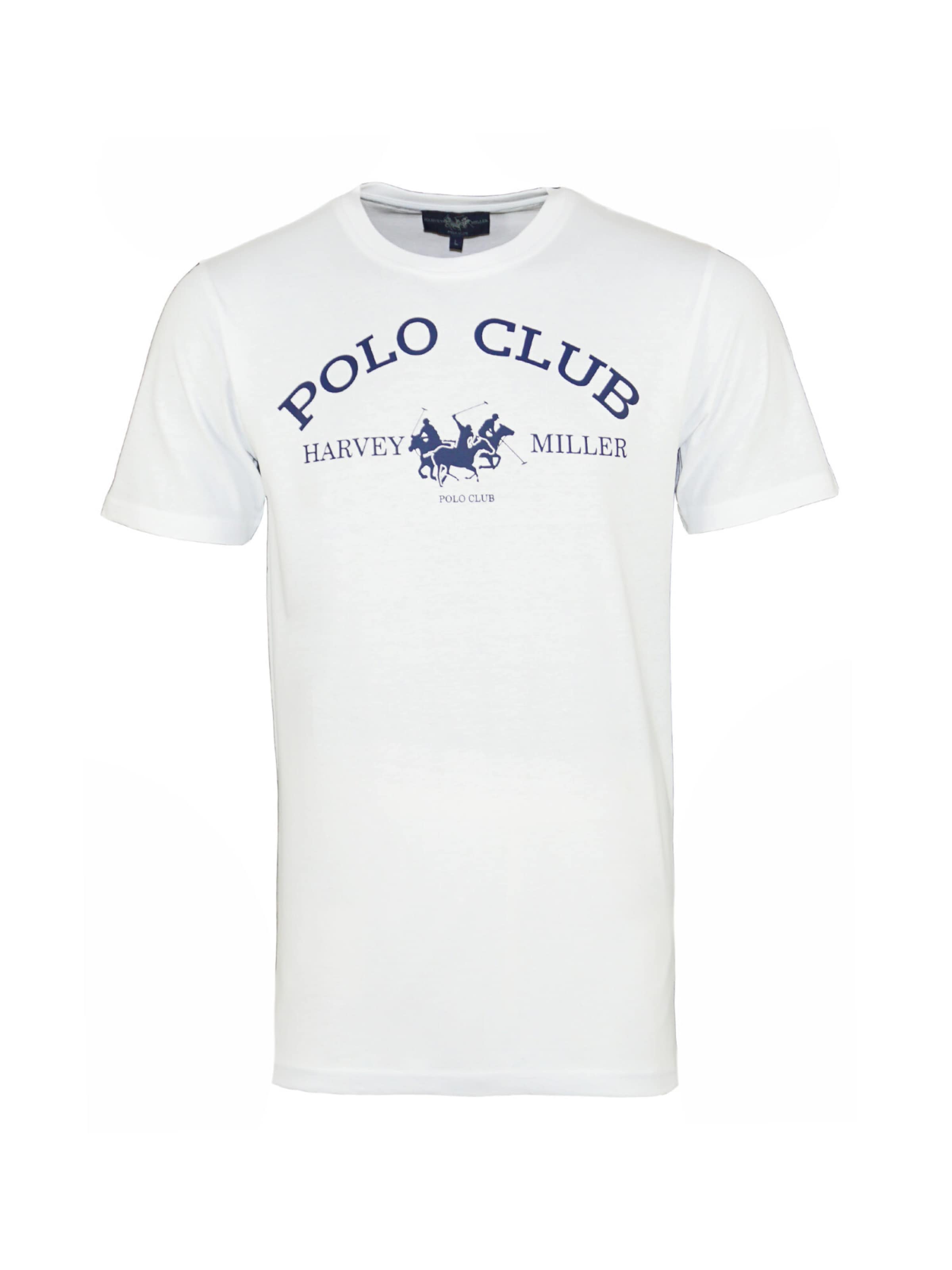 Maglietta 'Polo Club' di HARVEY MILLER in bianco: frontale