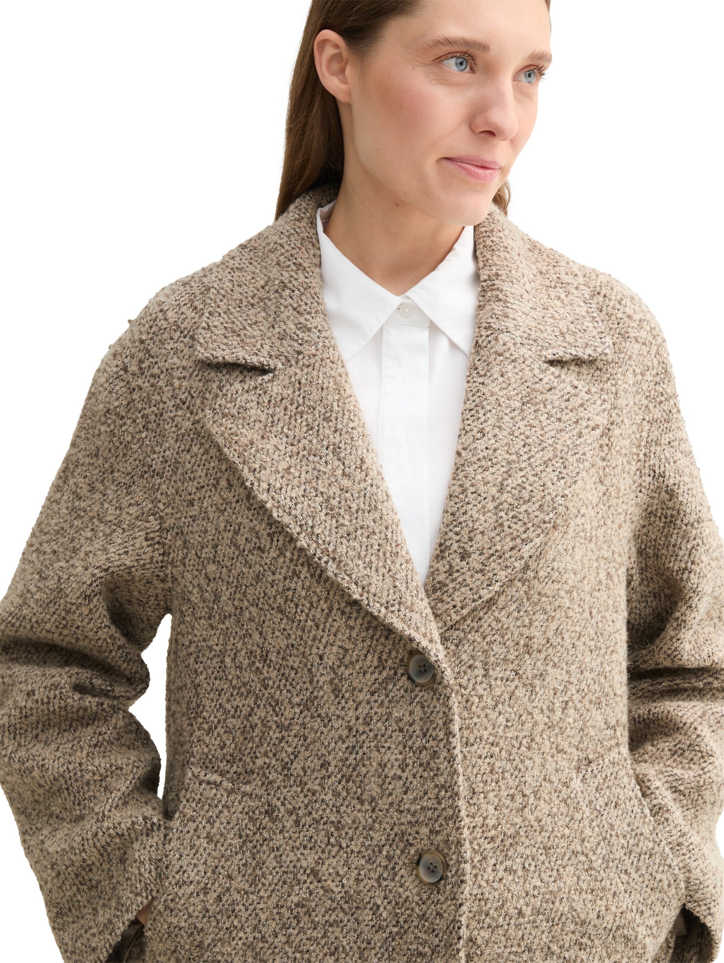 TOM TAILOR Mantel in Beige