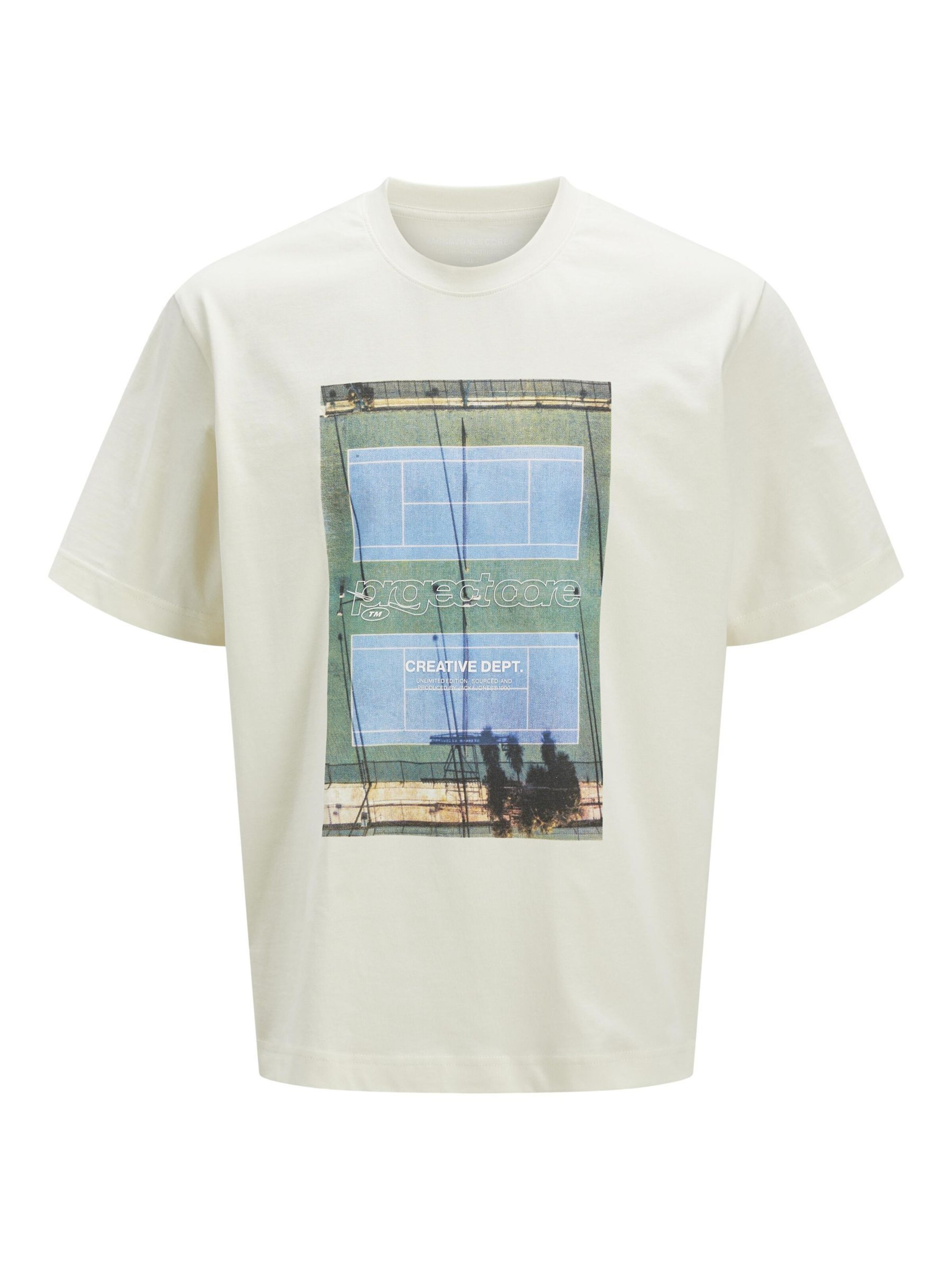 T-Shirt JACK & JONES en blanc : devant