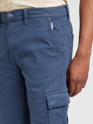 Regular Pantalon cargo BLEND en bleu