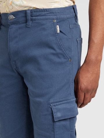 Regular Pantalon cargo BLEND en bleu