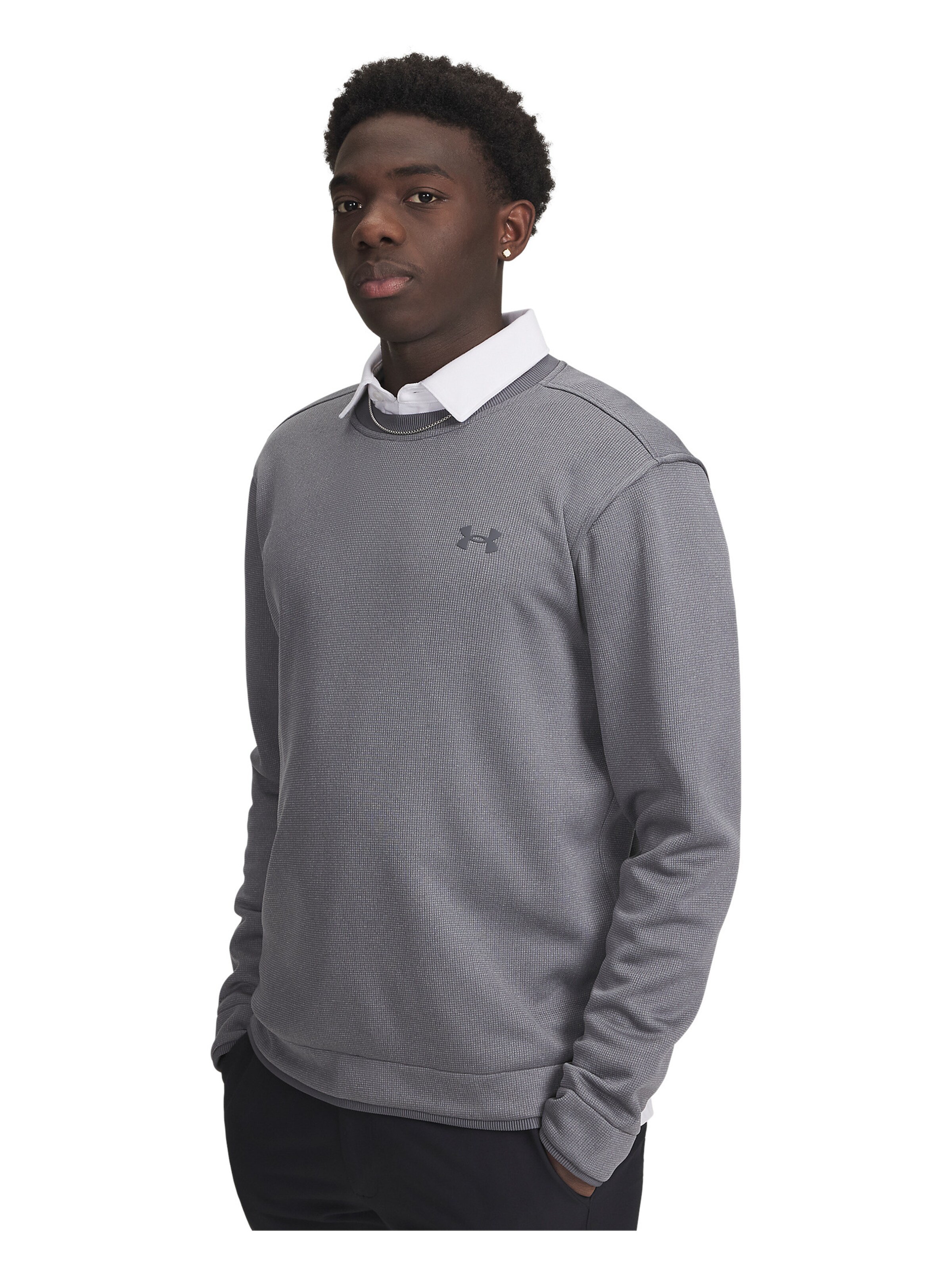 UNDER ARMOUR Sportsweatshirt in Grijs: voorkant