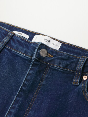 MANGO Skinny Jeans 'ANNE' in Blau