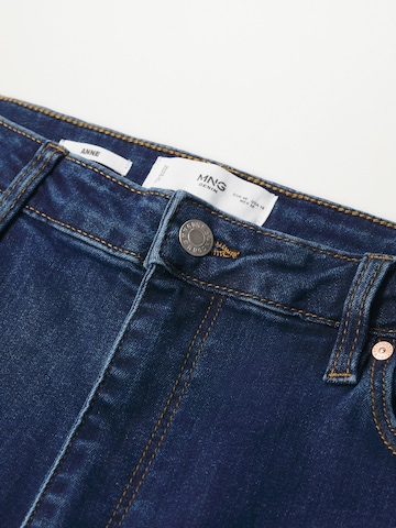 MANGO Skinny Jeans 'ANNE' in Blauw