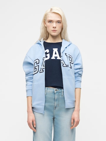 GAP Sweat jacket 'HERITAGE' in Blue: front