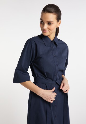 DreiMaster Klassik Shirt Dress in Blue