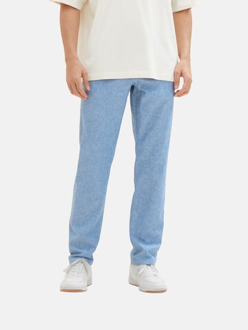 Regular Pantalon chino TOM TAILOR en bleu