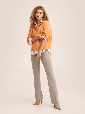 MANGO Regular Pants 'LEGA' in Brown