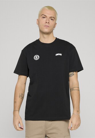 Unfair Athletics T-Shirt 'Two Side' in Schwarz: Vorderseite