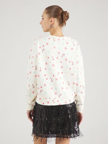 PIECES - Sudadera 'PCXMAS CHILLI' en blanco