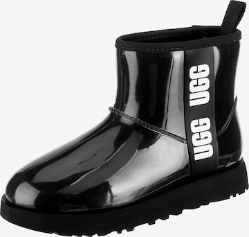 UGG Boots 'Classic Clear Mini' in Zwart: voorkant