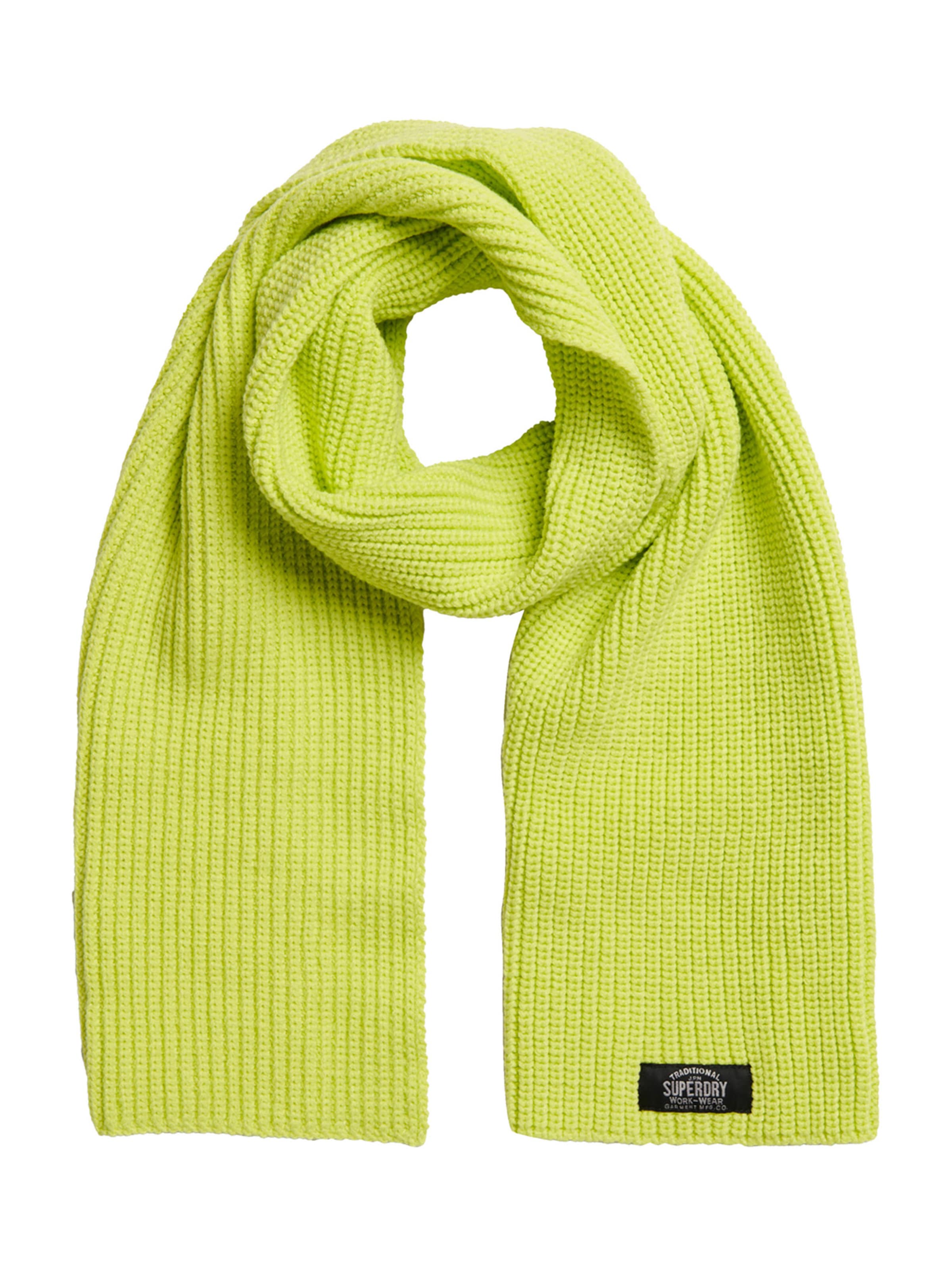 Superdry & Co Šal 'CLASSIC' | zelena barva: sprednja stran