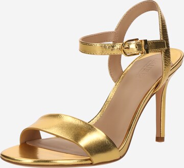 Lauren Ralph Lauren Sandali s paščki 'GWEN' | zlata barva: sprednja stran