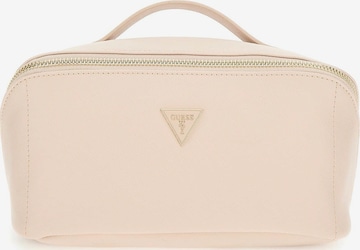 GUESS Cosmetic Bag 'Eco' in Beige: front