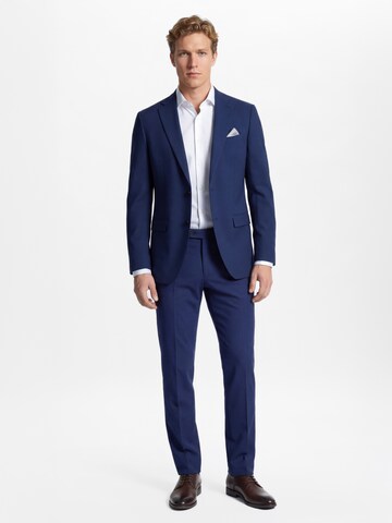 Regular Pantalon à plis Finshley & Harding en bleu