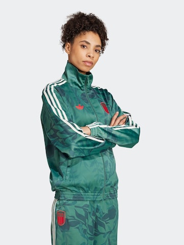ADIDAS PERFORMANCE Athletic Jacket 'FIGC' in Green: front