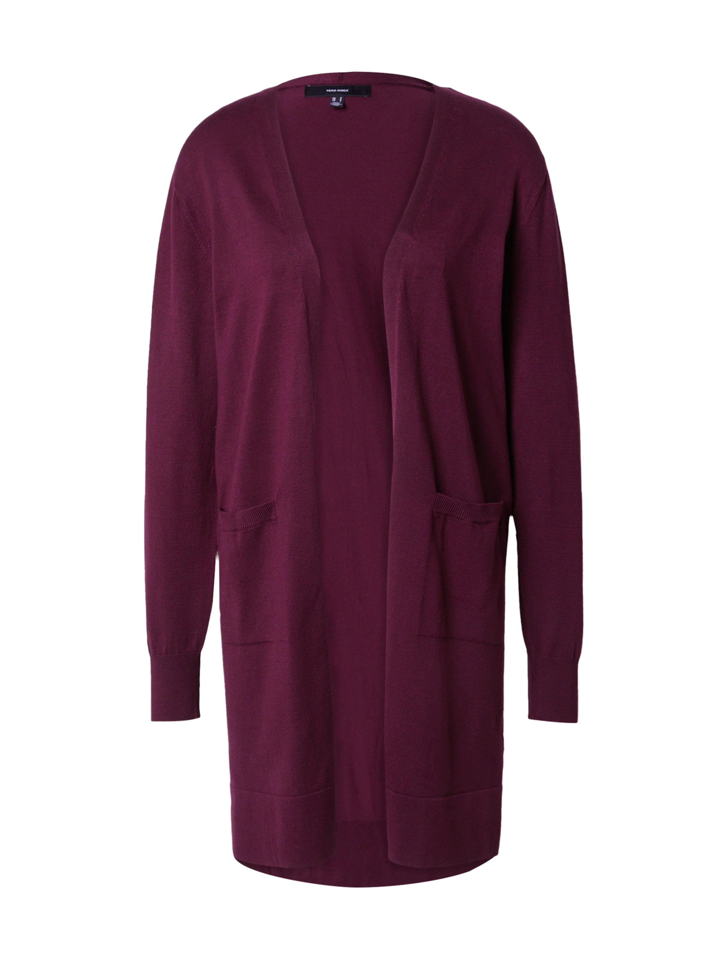 Cardigan 'VMSilje' VERO MODA en rouge : devant