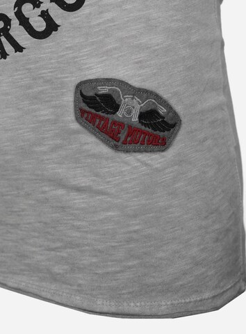 Key Largo - Camiseta 'HELL RIDERS' en gris